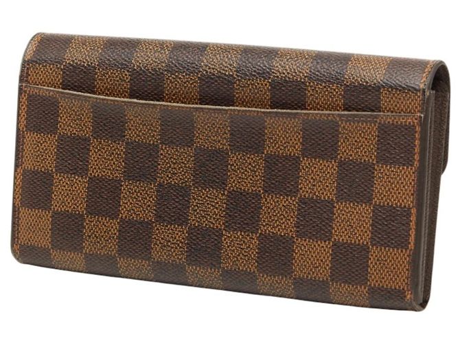 Cartera larga Sarah en Damier Louis Vuitton Castaño - vista 2