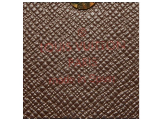 Cartera larga Sarah en Damier Louis Vuitton Castaño - vista 8