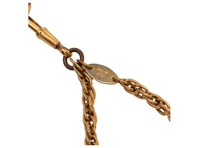 Collana Lente d'Ingrandimento Vintage Chanel 1983 D'oro - vista 5