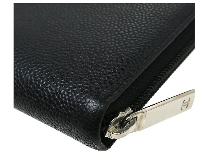 Cartera Chanel Timeless CC con cremallera Caviar Long Negro - vista 6