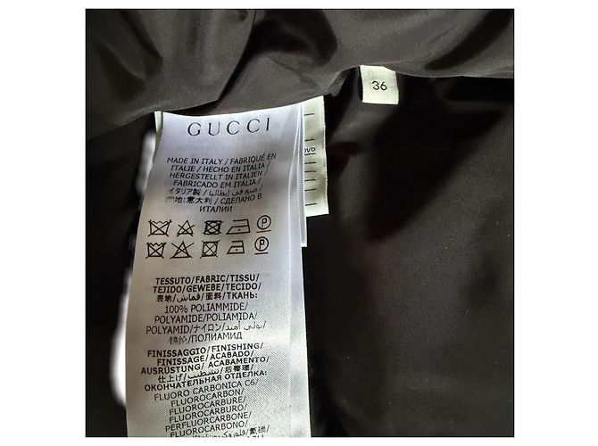 Chaqueta Acolchada Gucci AW2020 Negro - vista 11