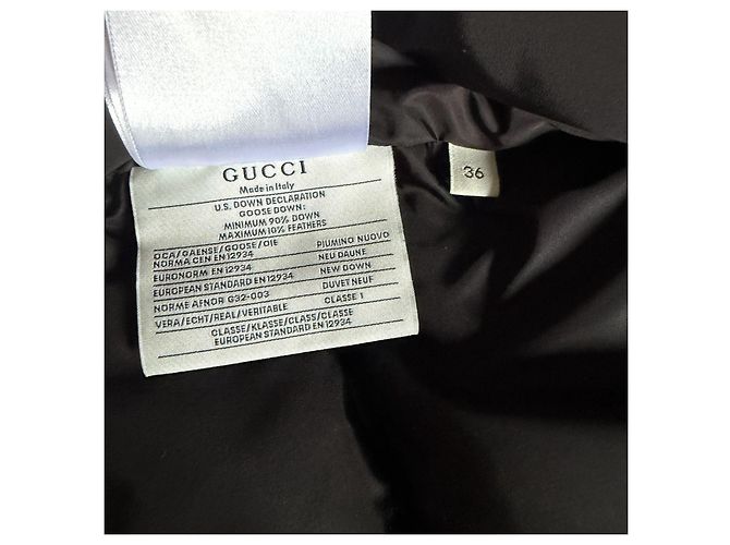 Chaqueta Acolchada Gucci AW2020 Negro - vista 12
