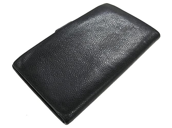 Cartera Chanel Timeless CC Caviar Long Negro - vista 2
