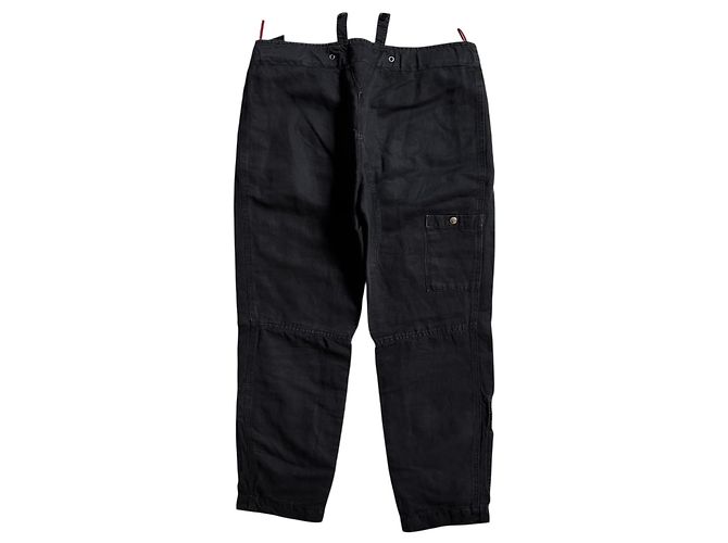 Prada Pantaloni Biker Multi-zip Nero - vista 2