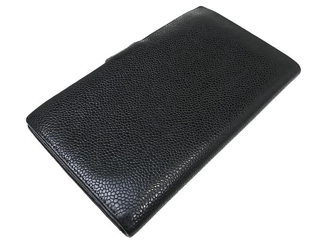 Cartera Chanel Timeless CC Caviar Long Negro - vista 2