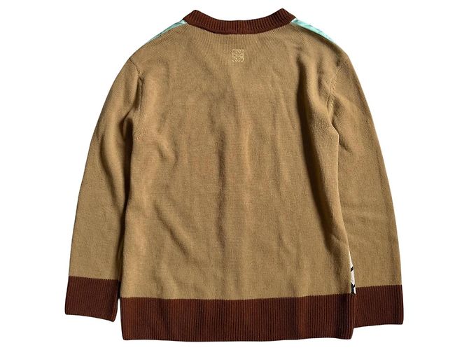 Loewe x Ken Price Gemusterter Cardigan Braun Mehrfarben Beige - Ansicht 2