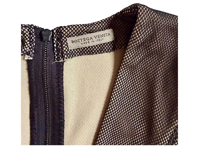 Bottega Veneta Abito in Seta Multicolore 2012 Marrone Nero Blu Beige Porpora - vista 6