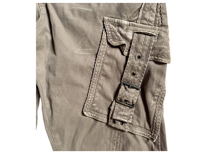 Just Cavalli 2006 Braune Samt-Cargohose - Ansicht 5