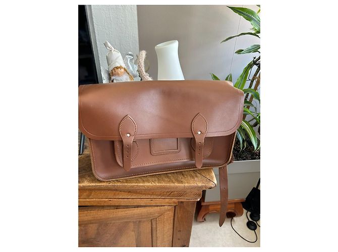 Autre Marque The Cambridge Satchel Company Borsa a tracolla in pelle marrone - vista 2