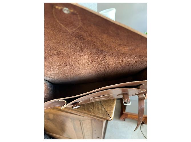 Autre Marque The Cambridge Satchel Company Borsa a tracolla in pelle marrone - vista 4