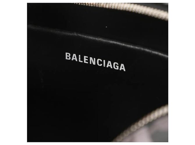 Borsa a Tracolla in Pelle Balenciaga Logo Nero Rosso Multicolore Giallo - vista 7