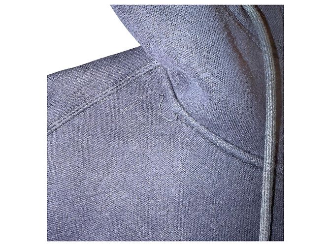 Sacai Hybrid Schwamm-Kapuzenpullover Blau Beige Grün - Ansicht 12