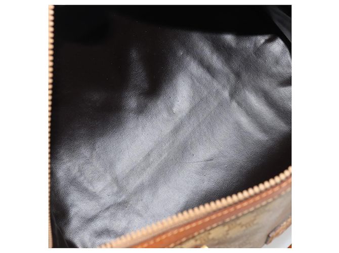 Céline Celine Vintage Macadam Canvas and Leather Beige - vista 5