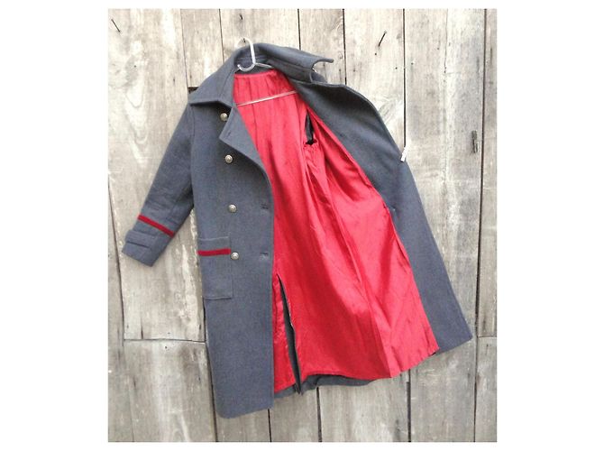Maison Martin Margiela MM22 Abrigo de lana gris doble botonadura - vista 5