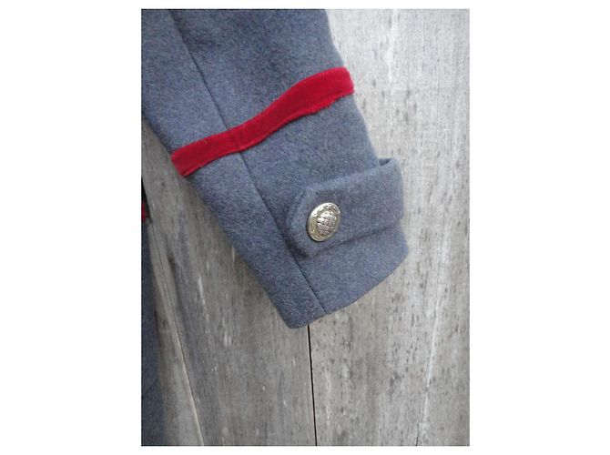 Maison Martin Margiela MM22 Abrigo de lana gris doble botonadura - vista 6
