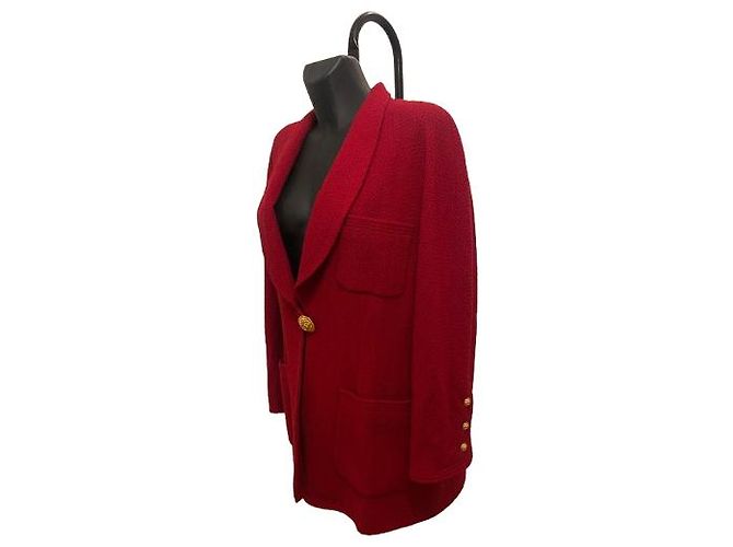 Timeless Chanel One Button red Jacket - view 2