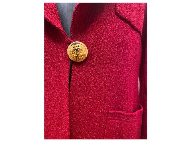 Timeless Chanel One Button red Jacket - view 3