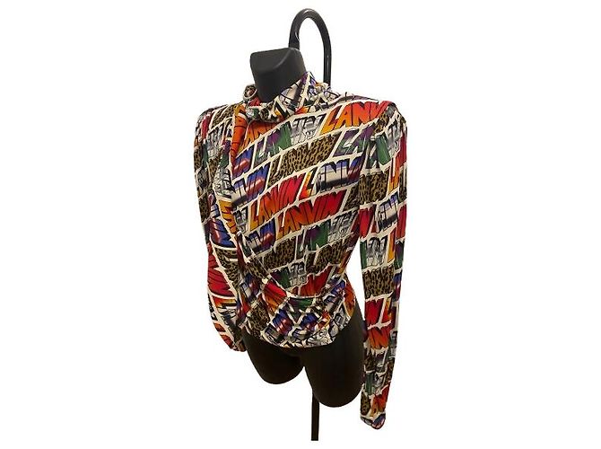 Lanvin Multicolor Logo Blouse - view 2