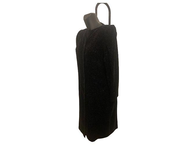 Abito nero Lanvin con strass - vista 2