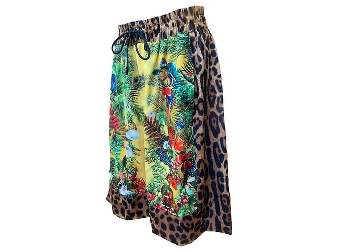 Pantaloncini Tropical Leopard Dolce & Gabbana - vue 2