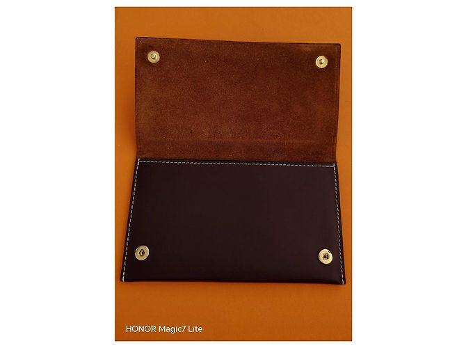 Autre Marque Byredo Tarjetero de cuero Castaño - vista 4