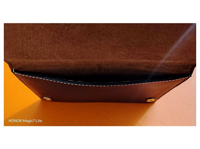 Autre Marque Byredo Tarjetero de cuero Castaño - vista 7