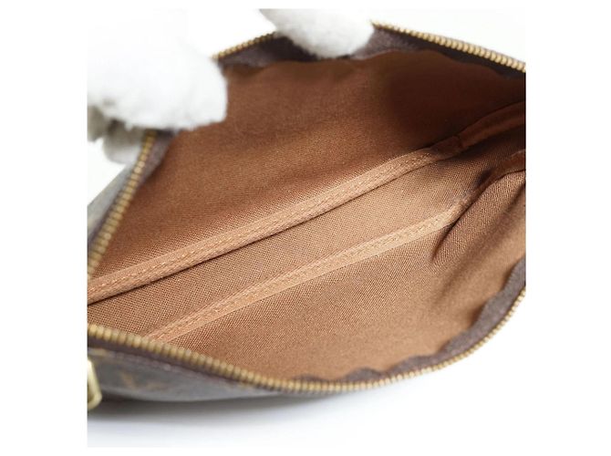 Louis Vuitton Pochette Accessoires in Tela Monogramma Marrone Vintage - vista 6