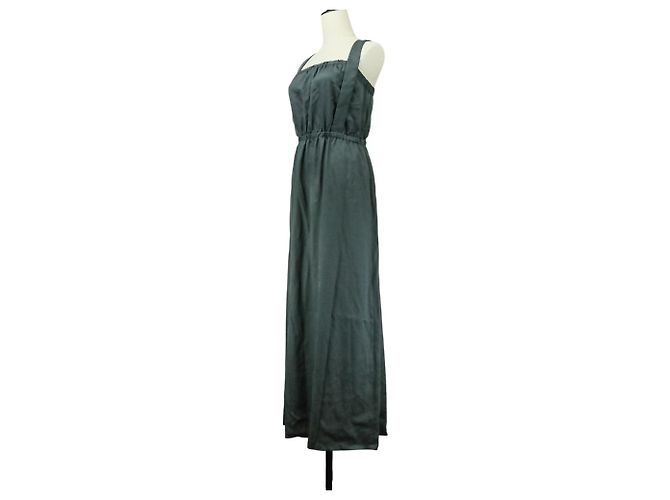 Autre Marque Vestido de suspensórios com costas abertas ASTRAET Marrom - vista 2
