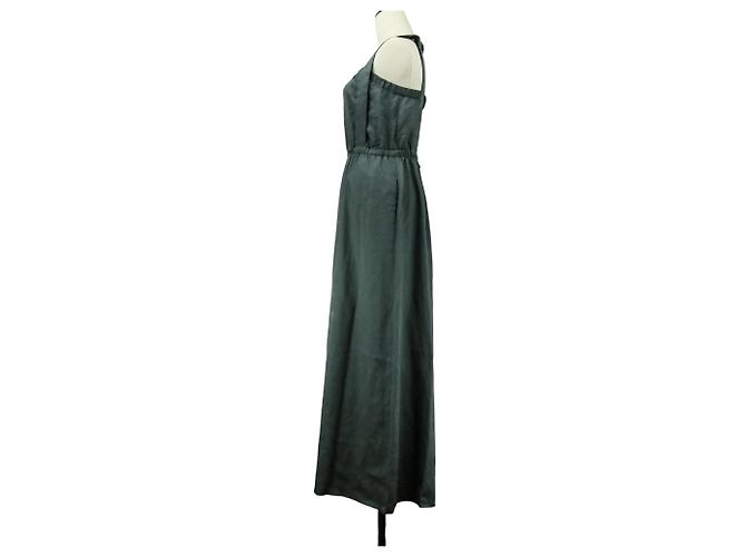 Autre Marque Vestido de suspensórios com costas abertas ASTRAET Marrom - vista 3