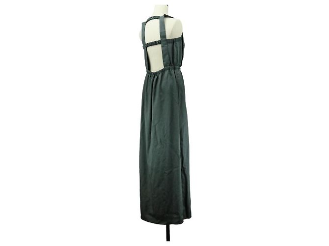 Autre Marque Vestido de suspensórios com costas abertas ASTRAET Marrom - vista 4