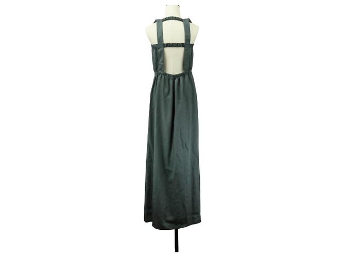 Autre Marque Vestido de suspensórios com costas abertas ASTRAET Marrom - vista 5