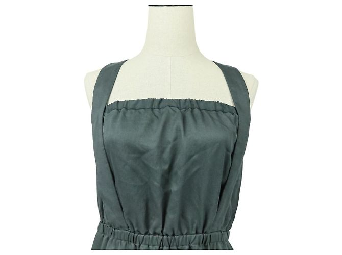 Autre Marque Vestido de suspensórios com costas abertas ASTRAET Marrom - vista 6