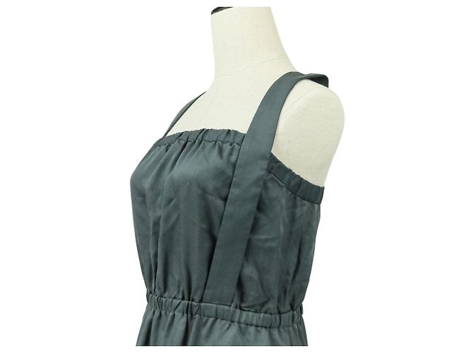 Autre Marque Vestido de suspensórios com costas abertas ASTRAET Marrom - vista 7