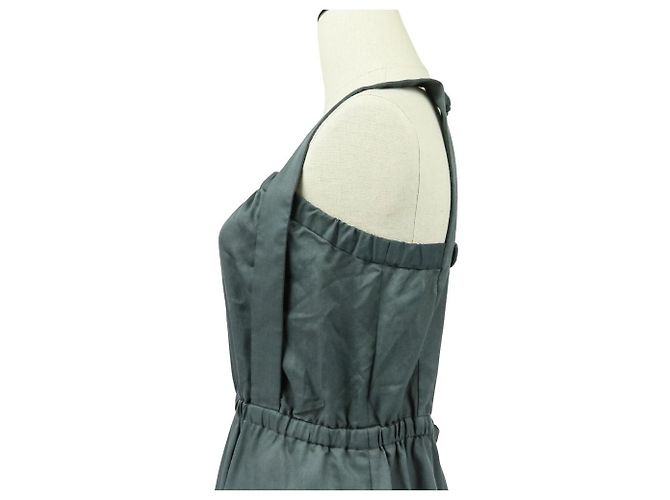 Autre Marque Vestido de suspensórios com costas abertas ASTRAET Marrom - vista 8