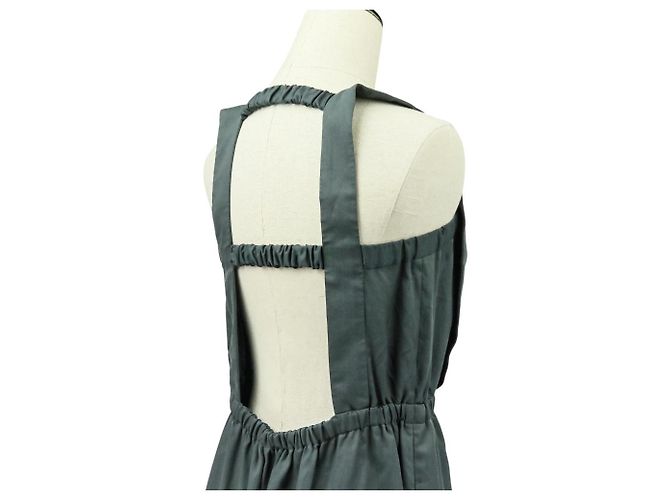 Autre Marque Vestido de suspensórios com costas abertas ASTRAET Marrom - vista 9