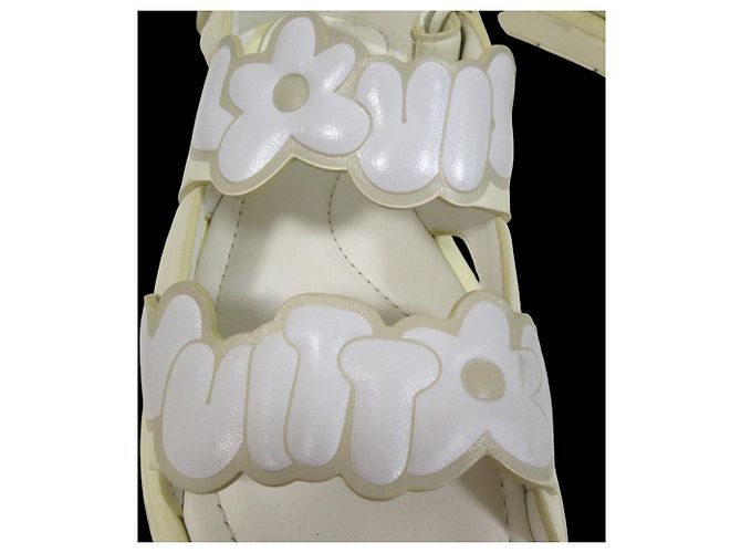 Sandali Louis Vuitton Flowerline Bianco - vista 10