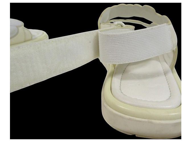 Sandali Louis Vuitton Flowerline Bianco - vista 12