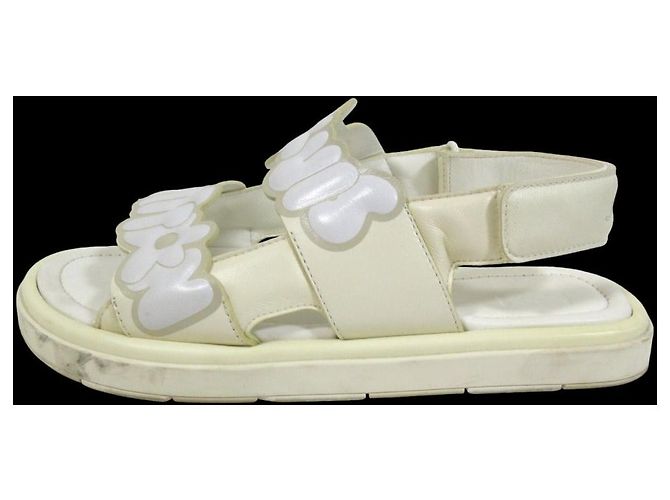 Sandali Louis Vuitton Flowerline Bianco - vista 2