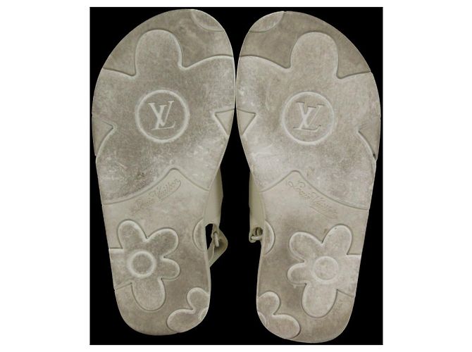 Sandali Louis Vuitton Flowerline Bianco - vista 6