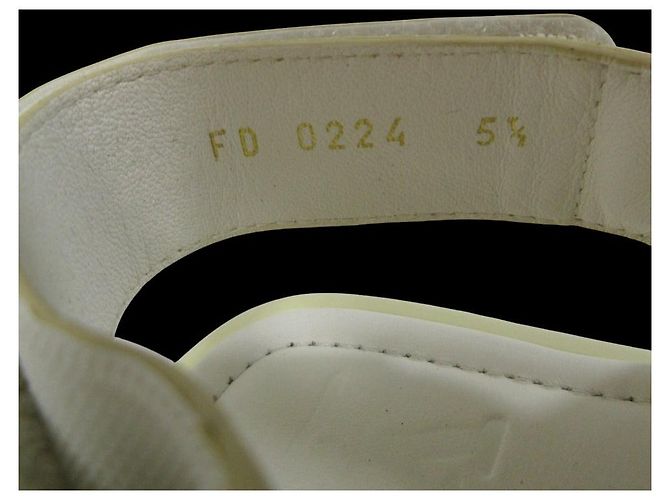 Sandali Louis Vuitton Flowerline Bianco - vista 7