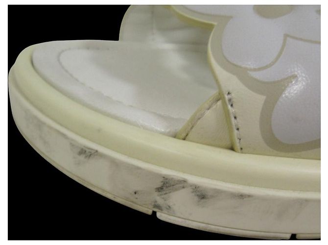 Sandali Louis Vuitton Flowerline Bianco - vista 9
