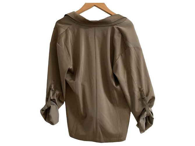 Autre Marque AMERI Trench Jacket Shirt Brown - view 2
