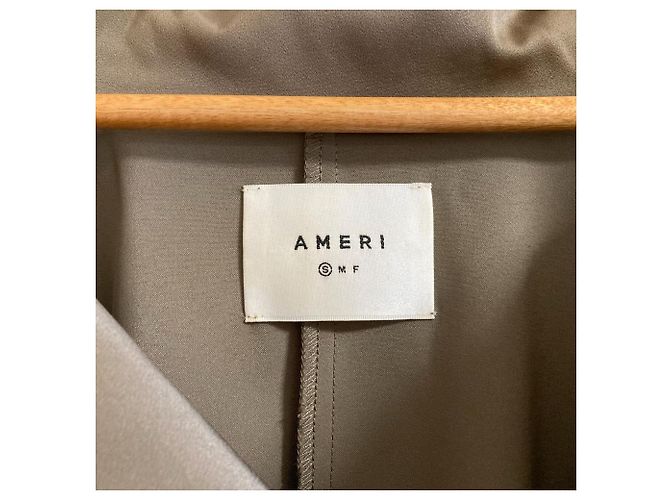 Autre Marque AMERI Trench Jacket Shirt Brown - view 3