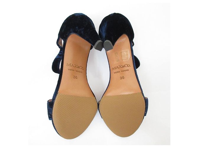 Autre Marque Sandali in velluto MAX&Co. Blu Blu navy - vista 6