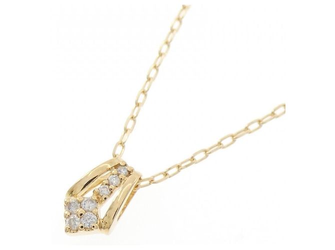 Autre Marque Au750 Diamant Halskette Golden - Ansicht 3