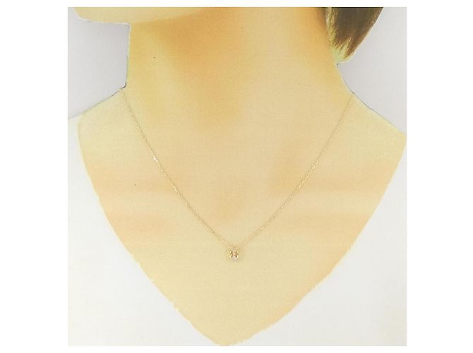 Autre Marque Au750 Diamant Halskette Golden - Ansicht 6
