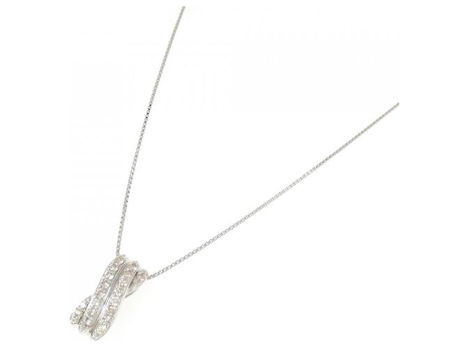 Autre Marque Collana di Diamanti PT900 PT850 Argento - vista 2