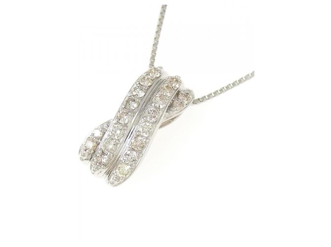 Autre Marque Collana di Diamanti PT900 PT850 Argento - vista 3