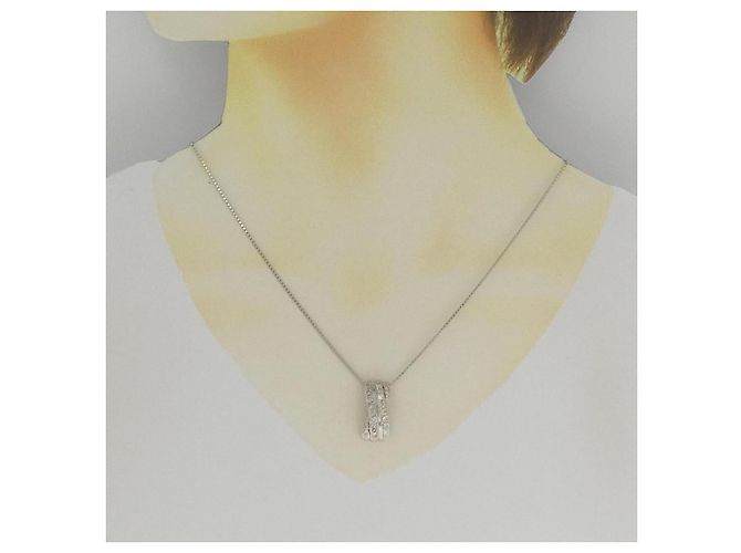 Autre Marque Collana di Diamanti PT900 PT850 Argento - vista 6