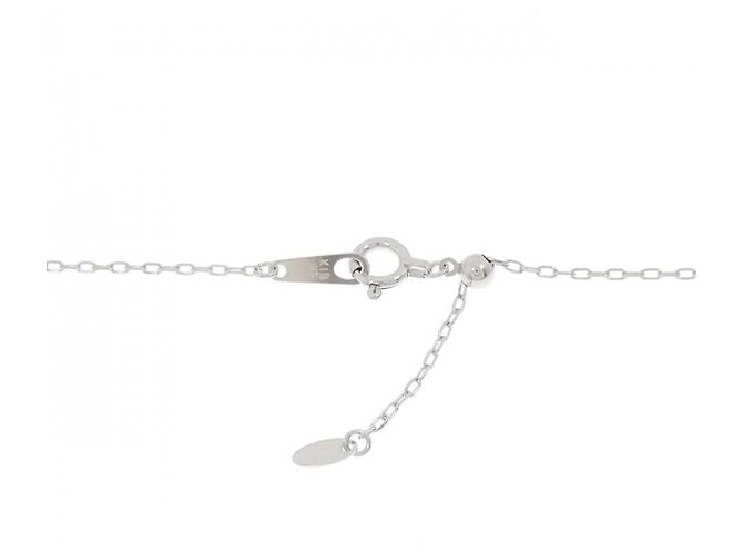 Autre Marque Collana con Croce in Oro Bianco Au750 Argento - vista 5